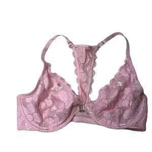 Aerie Bra Bralette Light Pink Wireless No Padding Or Lining Racerback Size 34D